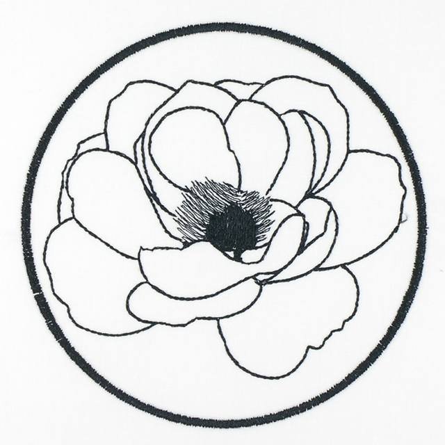 BFC1149 Blackwork Roses