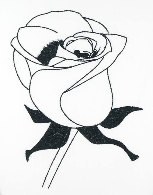 BFC1149 Blackwork Roses