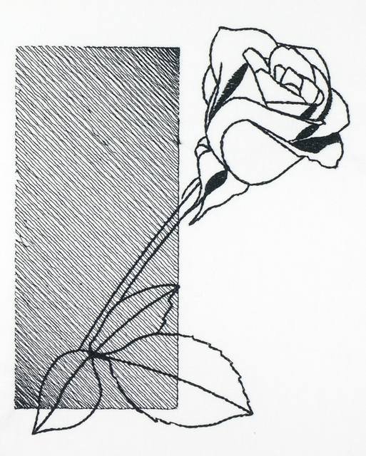 BFC1149 Blackwork Roses