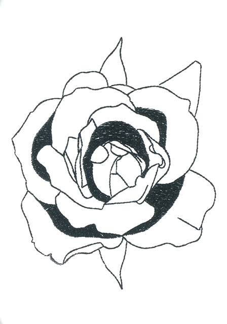 BFC1149 Blackwork Roses