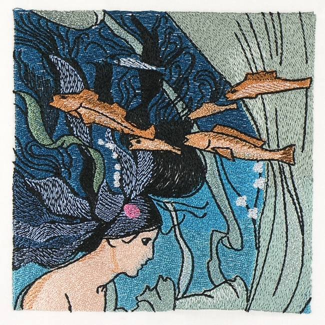 BFC1152 Window-Mermaid and a Child