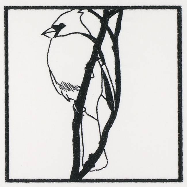 BFC1155 QIH Blackwork Birds and Butterflies Quilt Blocks