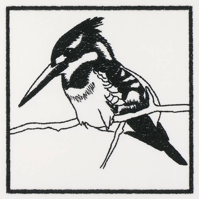 BFC1155 QIH Blackwork Birds and Butterflies Quilt Blocks
