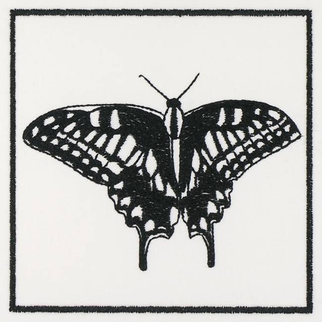 BFC1155 QIH Blackwork Birds and Butterflies Quilt Blocks
