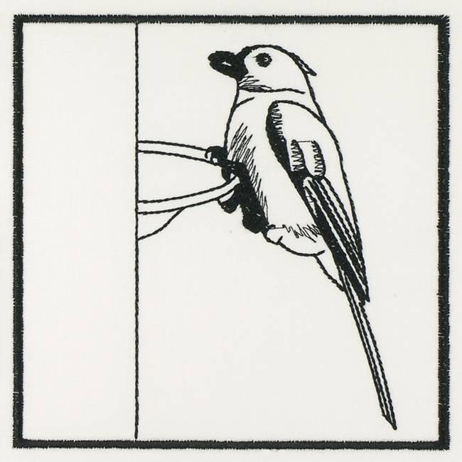 BFC1155 QIH Blackwork Birds and Butterflies Quilt Blocks