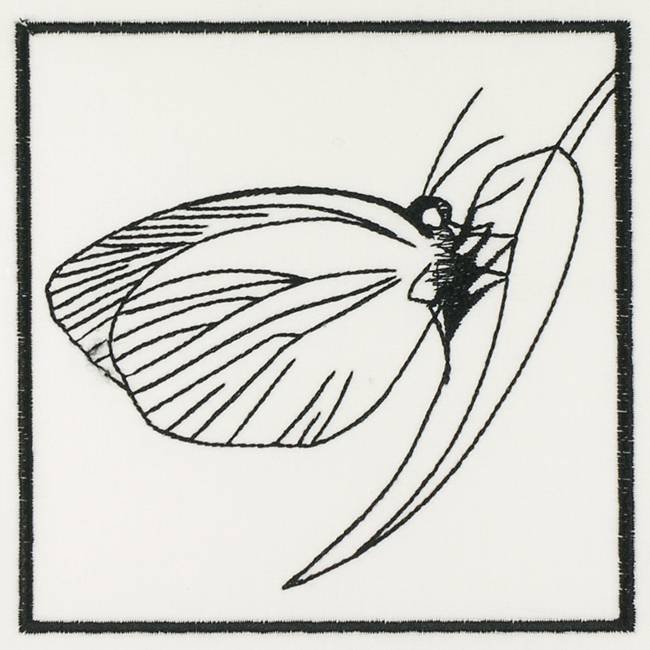 BFC1155 QIH Blackwork Birds and Butterflies Quilt Blocks