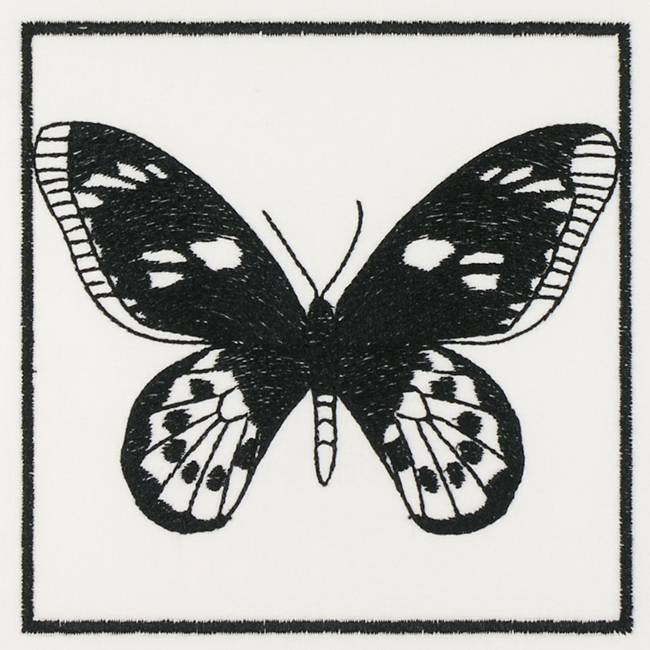 BFC1155 QIH Blackwork Birds and Butterflies Quilt Blocks