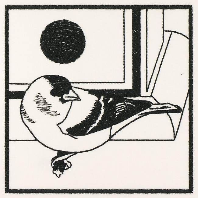 BFC1155 QIH Blackwork Birds and Butterflies Quilt Blocks