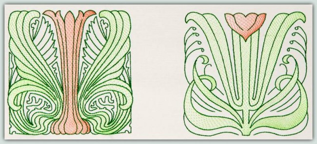 BFC1170 Art Nouveau Quilt Set