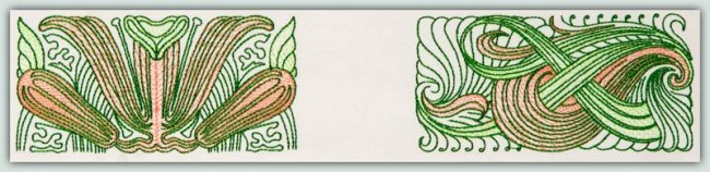 BFC1170 Art Nouveau Quilt Set