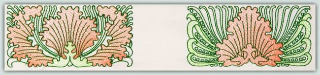 BFC1170 Art Nouveau Quilt Set