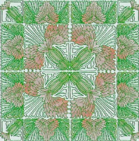 BFC1170 Art Nouveau Quilt Set