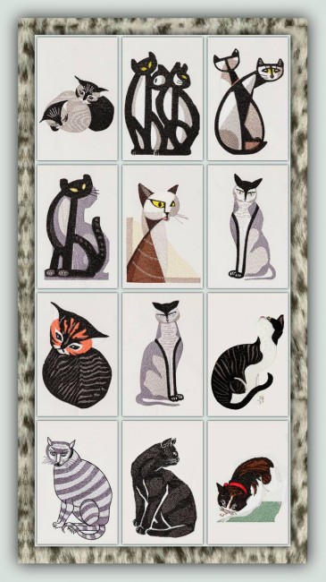 BFC1176 Contemporary Felines