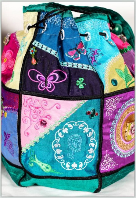 BFC1179 QIH Crazy Quilt Bag