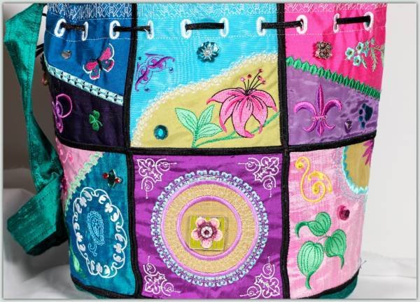 BFC1179 QIH Crazy Quilt Bag