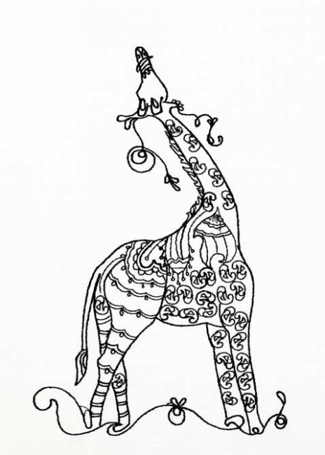 BFC1185 Decorative Element Series-Blkwork Giraffes
