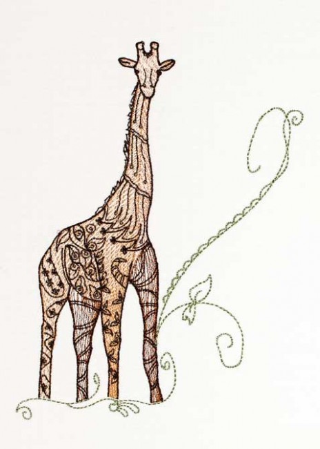 BFC1186 Decorative Element Series-Filled Giraffes
