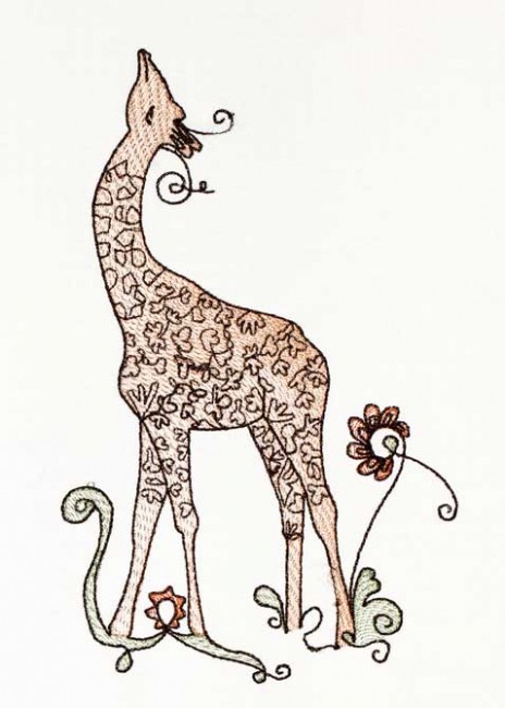 BFC1186 Decorative Element Series-Filled Giraffes