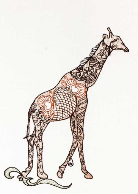BFC1186 Decorative Element Series-Filled Giraffes