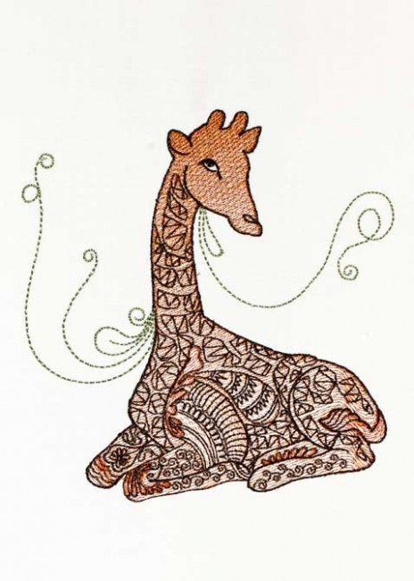 BFC1186 Decorative Element Series-Filled Giraffes