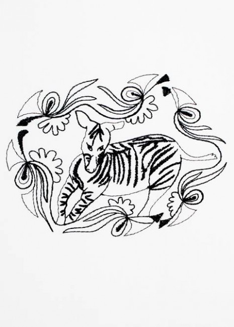 BFC1192 Decorative Elements Series Blackwork Zebras