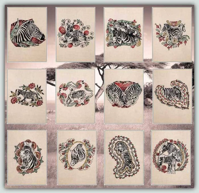 BFC1193 Decorative Elements Series Filled Zebras