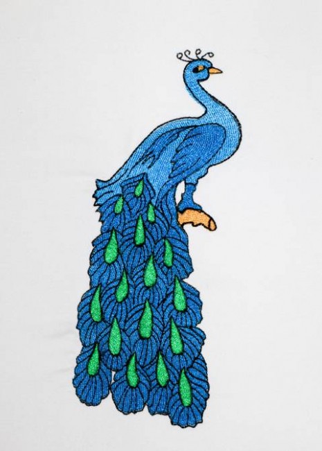 BFC1197 Fanciful Peacocks