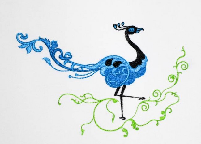 BFC1197 Fanciful Peacocks
