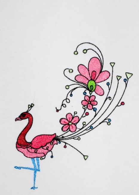 BFC1197 Fanciful Peacocks