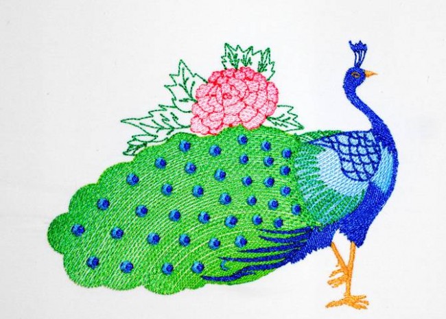 BFC1197 Fanciful Peacocks