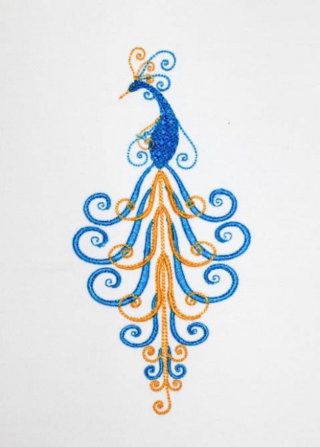BFC1197 Fanciful Peacocks