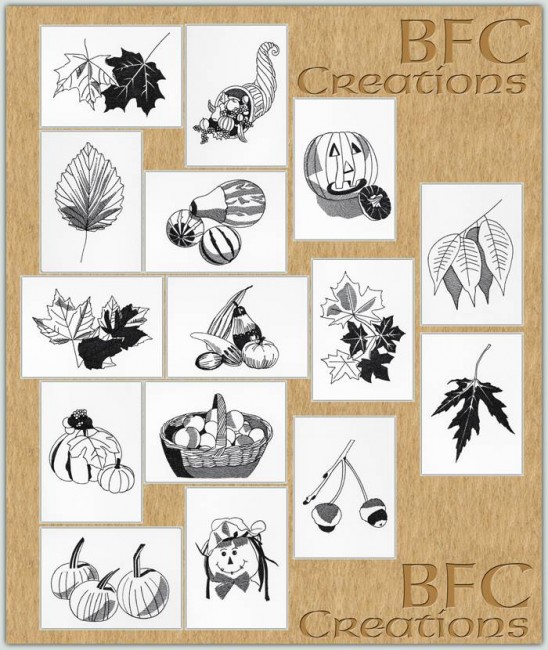 BFC1200 Autumn Blackwork Designs