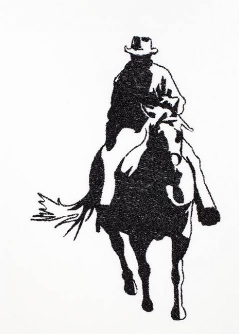 BFC1201 Blackwork Horses