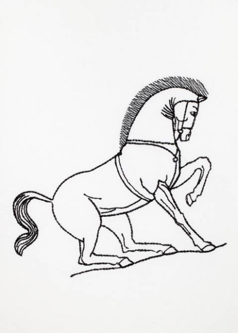 BFC1201 Blackwork Horses