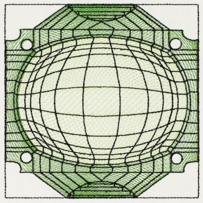 BFC1206 Sheer Geometric Quilt Blocks