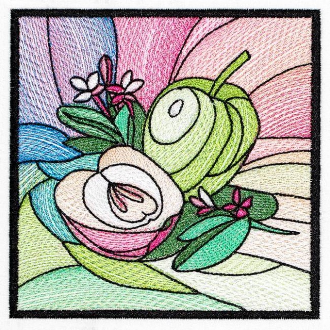 BFC1227 QIH Stained Glass Fruit Blocks