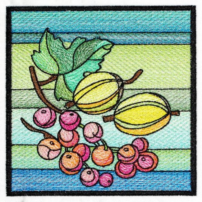 BFC1227 QIH Stained Glass Fruit Blocks