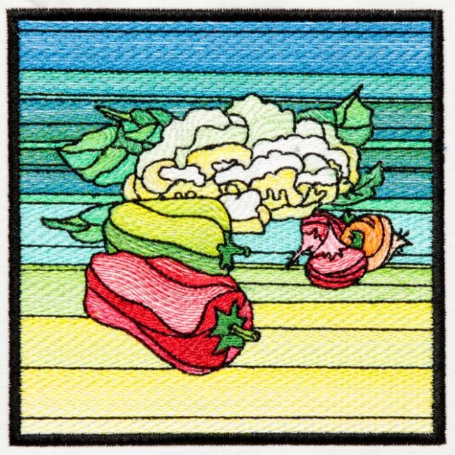 BFC1234 QIH Stained Glass Veggie Blocks II