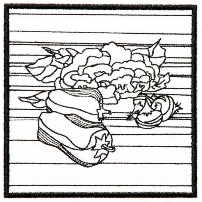 BFC1234 QIH Stained Glass Veggie Blocks II