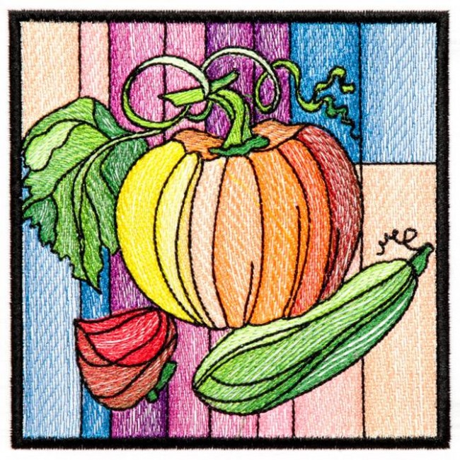 BFC1234 QIH Stained Glass Veggie Blocks II
