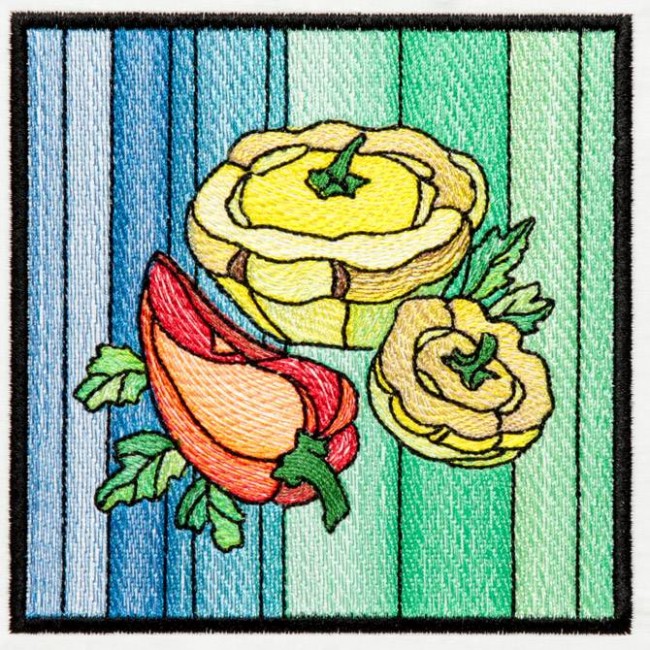 BFC1234 QIH Stained Glass Veggie Blocks II