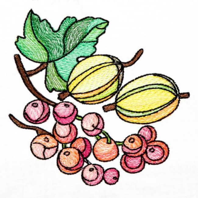 BFC1236 Stained Glass Fruit and Veggies