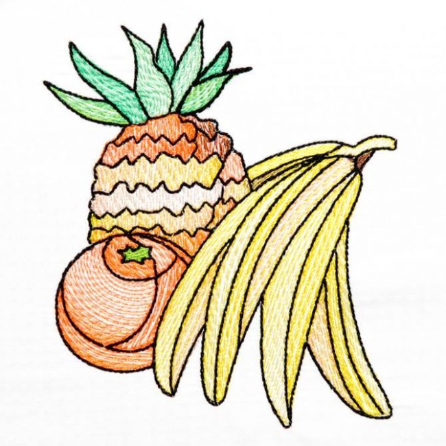 BFC1236 Stained Glass Fruit and Veggies