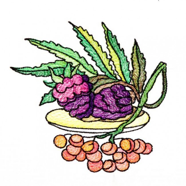 BFC1236 Stained Glass Fruit and Veggies