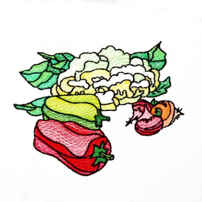 BFC1236 Stained Glass Fruit and Veggies
