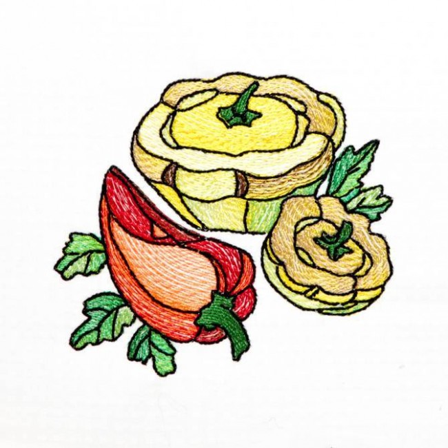 BFC1236 Stained Glass Fruit and Veggies