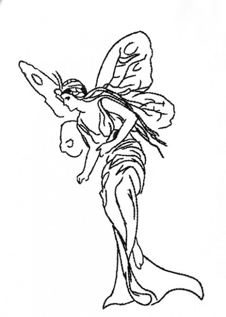 BFC1242 Blackwork Fairies