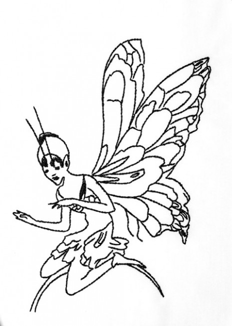 BFC1242 Blackwork Fairies