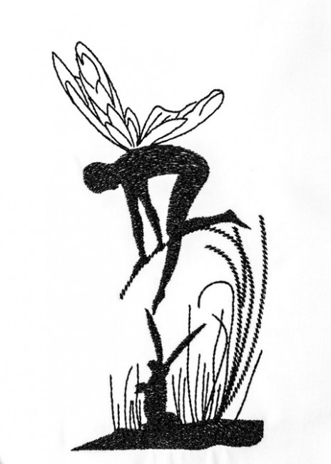 BFC1242 Blackwork Fairies