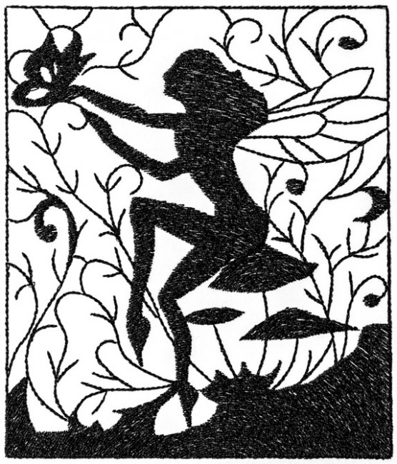 BFC1242 Blackwork Fairies